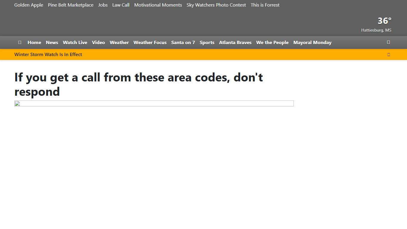 If you get a call from these area codes, don't respond